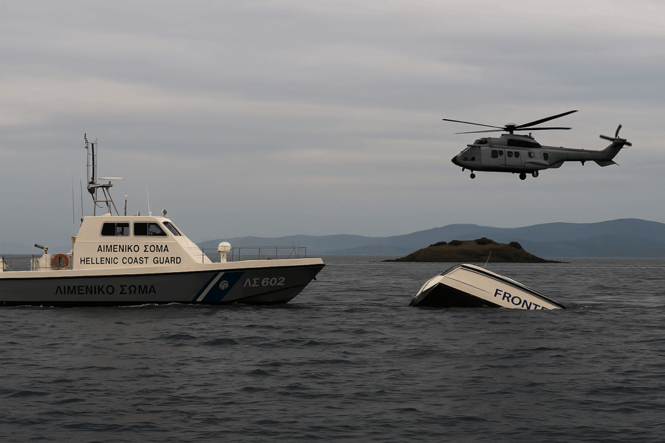 Σκάφος της Frontex με έξι επιβαίνοντες βυθίστηκε ανοιχτά της Λέσβου: Προσέκρουσε σε ξέρα